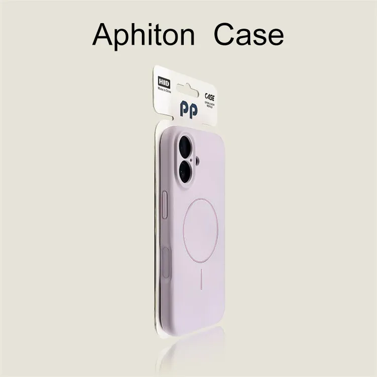 奥菲顿紫色精孔液态磁吸适用iPhone17/16promax/15手机壳苹果14套