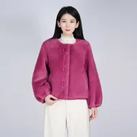 浒城古娘2025中国风纯色短款长袖秋季新款气质通勤外套WH05007516