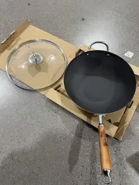 3296中式珐琅炒锅精铁厨房用具炒菜专用烹饪用具