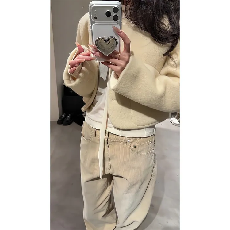 法式气质小香风短款外套女2025秋冬加厚显瘦高级感上衣百搭裤子