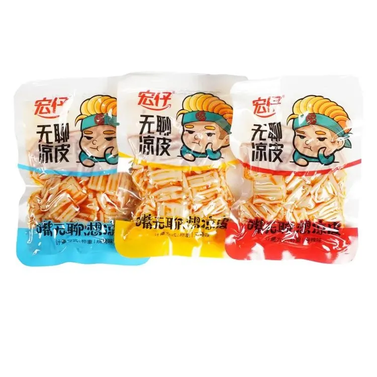 宏仔无聊凉皮脆爽辣片水晶辣皮粉皮零食麻辣爽口解馋辣条豆干小吃