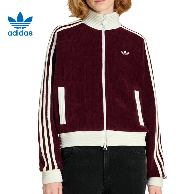 adidas Originals阿迪三叶草女子针织无帽外套KS0400