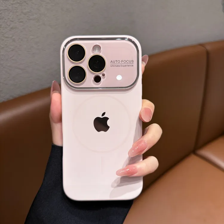 创意液态纯色适用苹果17promax手机壳个性iPhone16磁吸15简约14女