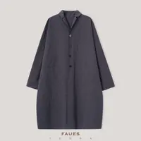 FAUES 风旅者 近江晒盐缩匹马棉色织双层廓形文艺复古松弛感风衣