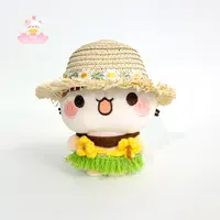 【新款熊猫娃衣】帽子10cm可爱配件空顶草帽娃衣装饰造型衣服