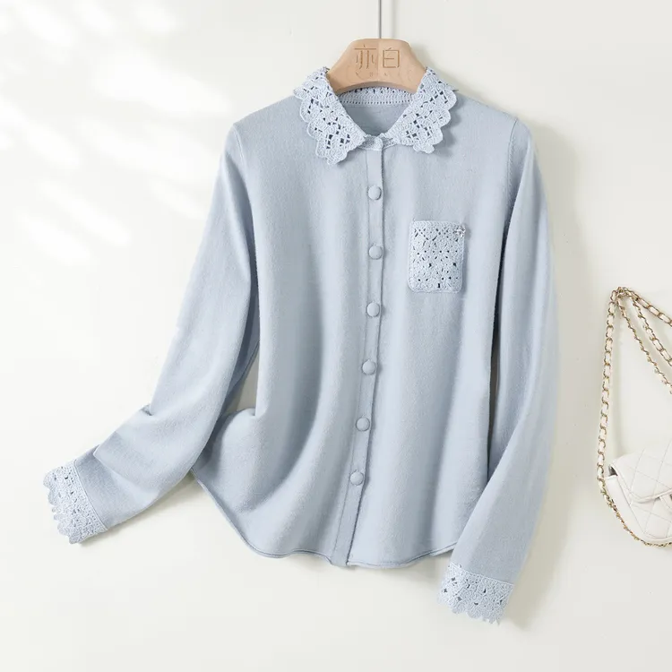 亦白【拾光】2025年冬季简约宽松显瘦百搭保暖针织衫毛衣上衣爆款