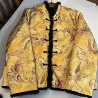 水如画【比翼】重工冬季新款新中式国风双面双穿水貂毛领厚款外套