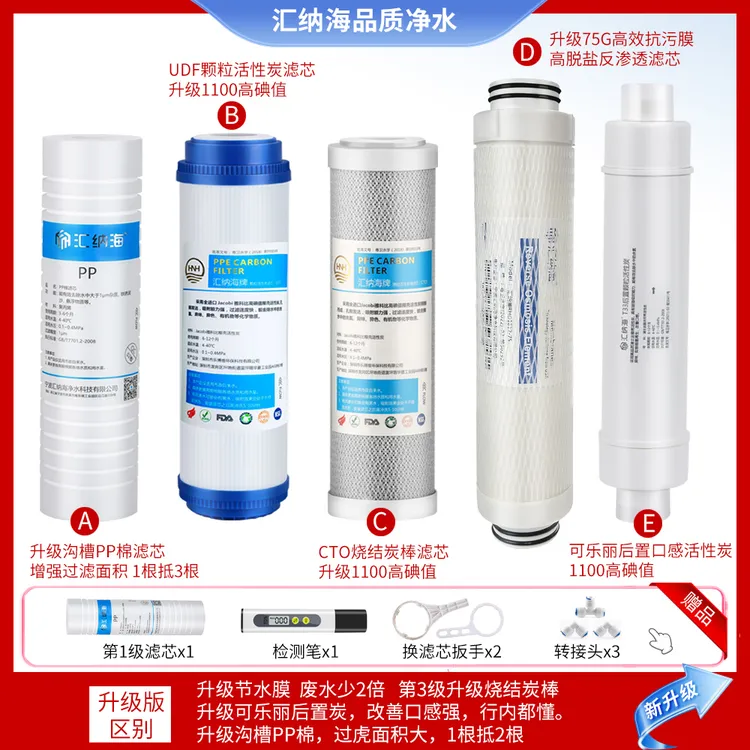 适配通用史某密斯净水器机滤芯全套max3.0 AR50-D1/TR75/AR400