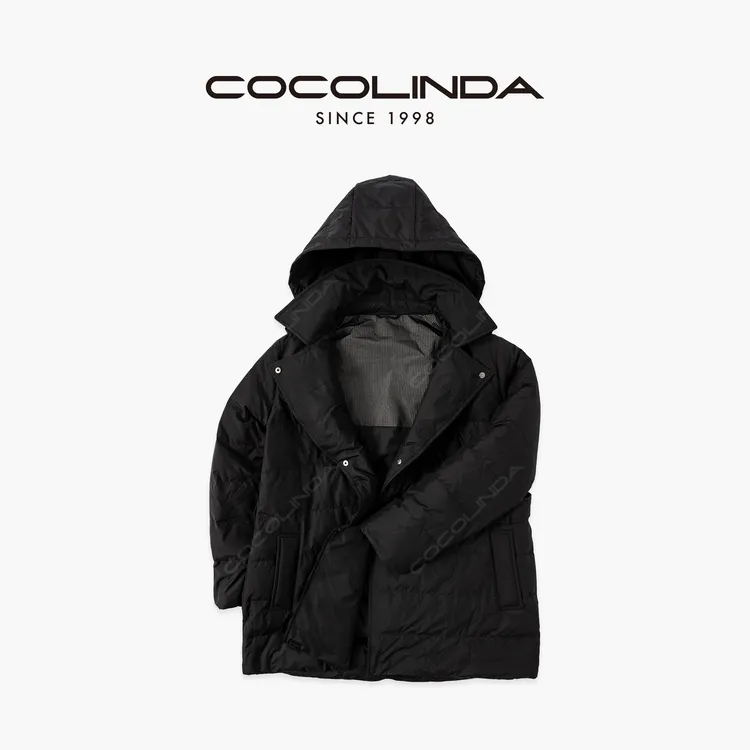 COCOLINDA|“一件过冬【90白鸭绒】英伦三防轻盈锁温连帽羽绒服Y5710