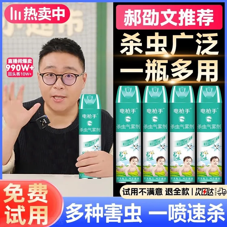 【郝劭文推荐】杀虫喷雾剂蚊子苍蝇电枪手杀虫驱虫喷雾小飞虫消灭