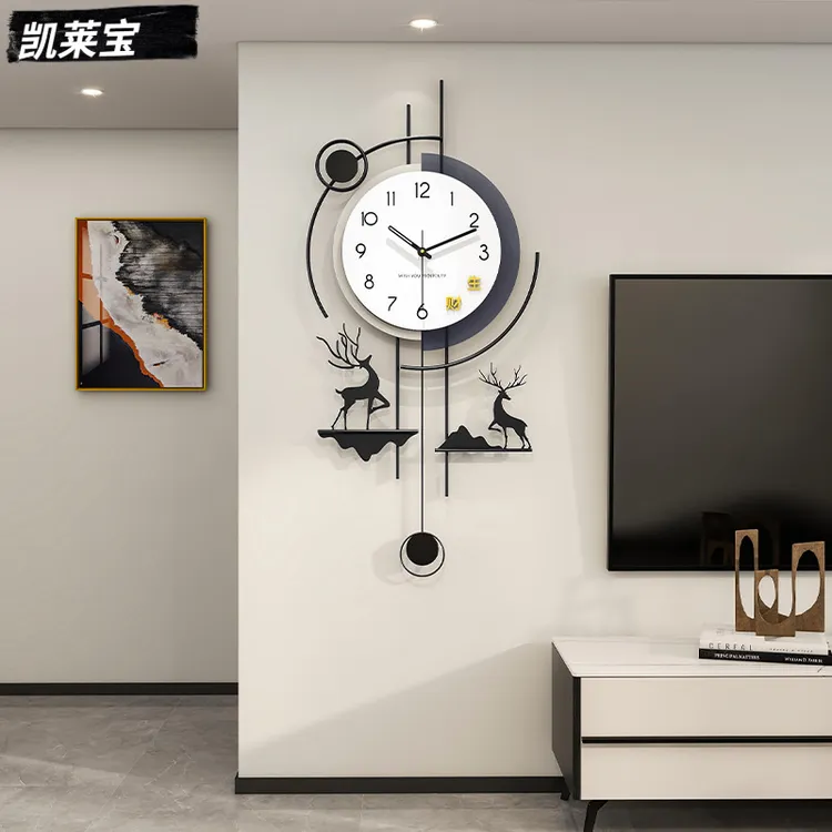 现代简约挂钟客厅高级感2025新款创意钟表家用装饰大气时钟表挂墙