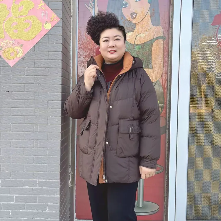 肥大码加大加肥时尚羽绒服88B096