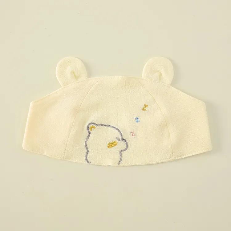 婴儿新生凉帽夏季薄款纯棉空顶新生儿囟门帽子卤门男女宝宝胎帽