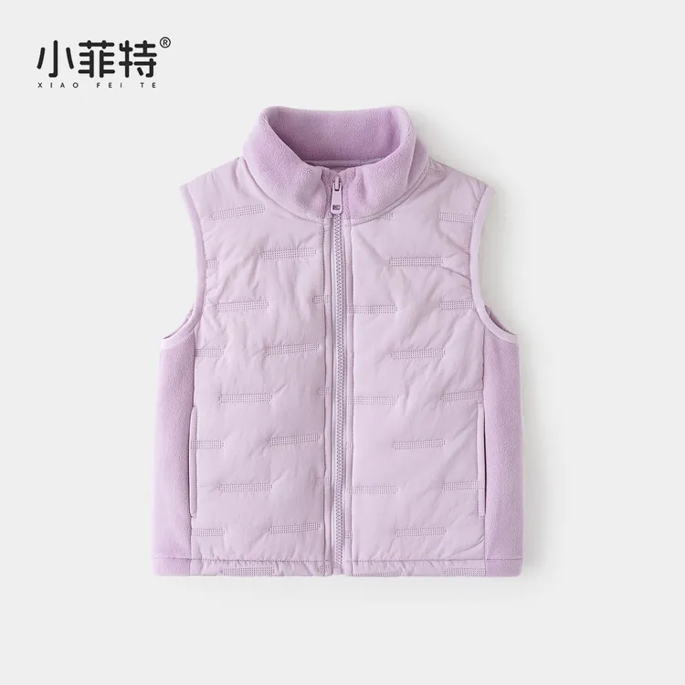 小菲特女童秋冬装新款保暖背心中大童儿童休闲马甲上衣BGYD55586