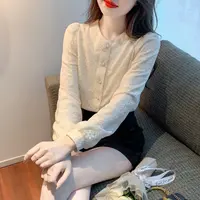 衬衫女2025秋冬新款百搭洋气时尚打底小衫显瘦气质别致减龄上衣潮