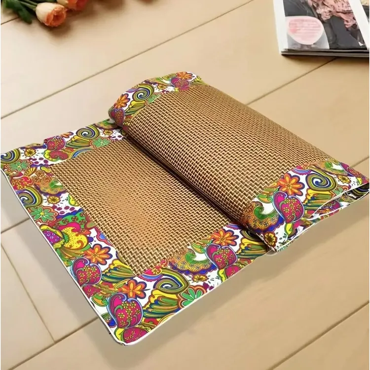 艾草凉席沙发垫汽车坐垫艾灸毯双面可用/四季可用/尺寸约60*150CM