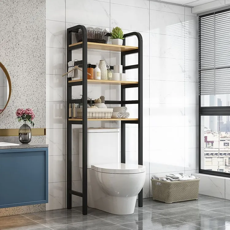 收卫生间上方置物架厕所神器洗手间收纳架浴室可马桶上置物架
