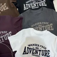 椿·予静【Wander】字母印花T恤