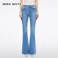 【进口牛仔面料】Miss Sixty2025秋季新款牛仔裤女微弹喇叭裤流光风