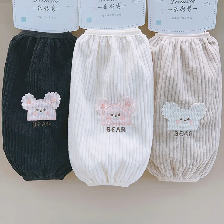 新款袖套女秋冬长款加宽套袖学生耐脏办公室工作防污护袖上班洋气