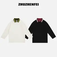 设计师原创时尚简约慵懒休闲百搭宽松两色加厚卫衣-Z353171
