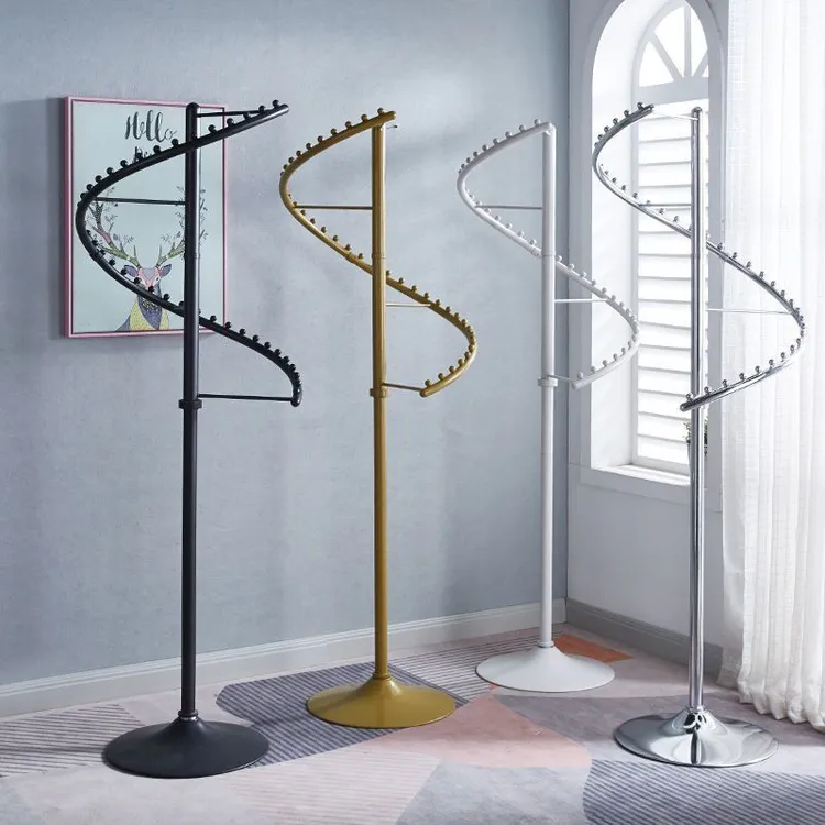 网红晾衣架衣帽架360度旋转衣架转角裤架S型衣橱收纳置物架