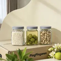 （750ml三只装）加厚玻璃密封罐干果零食家用收纳粮食调料防潮防霉