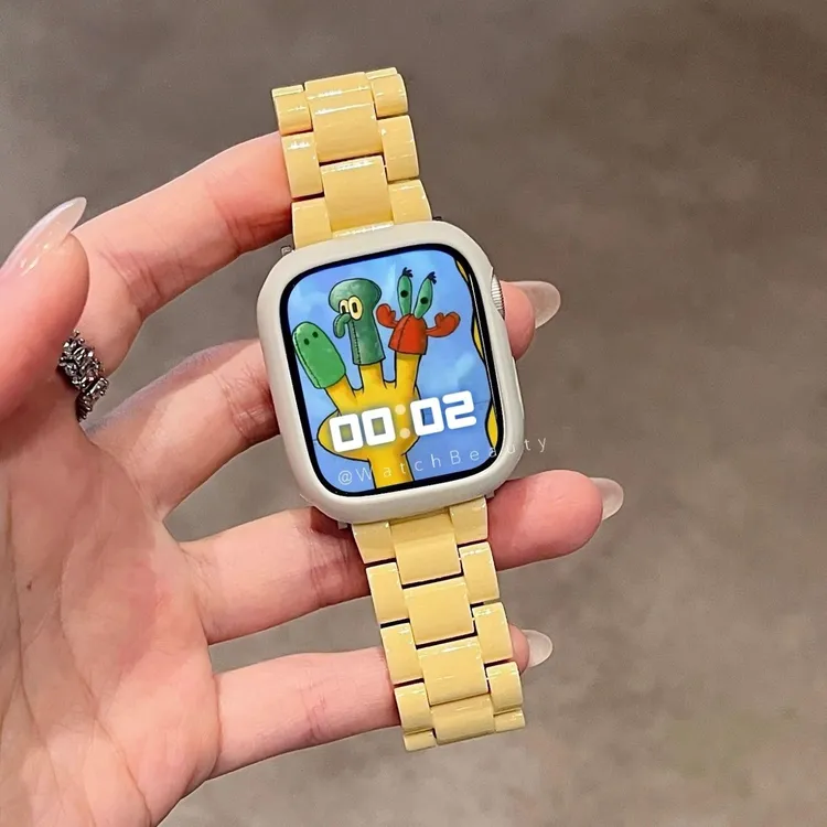 适用小米手环9Pro/8pro表带小米红米Watch5亚克力树脂高颜值表带