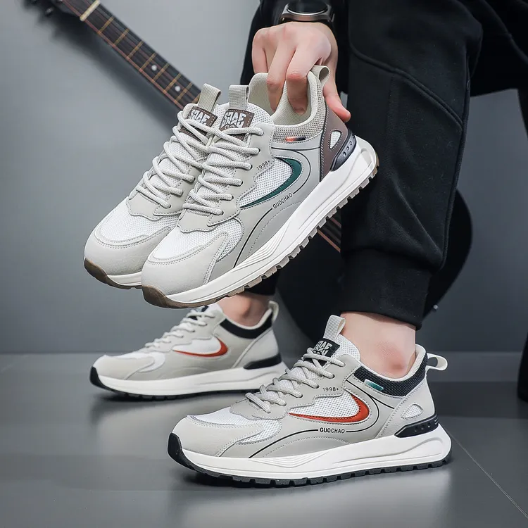 无品牌男士新款时尚潮流百搭跑步韩版运动阿甘鞋潮鞋