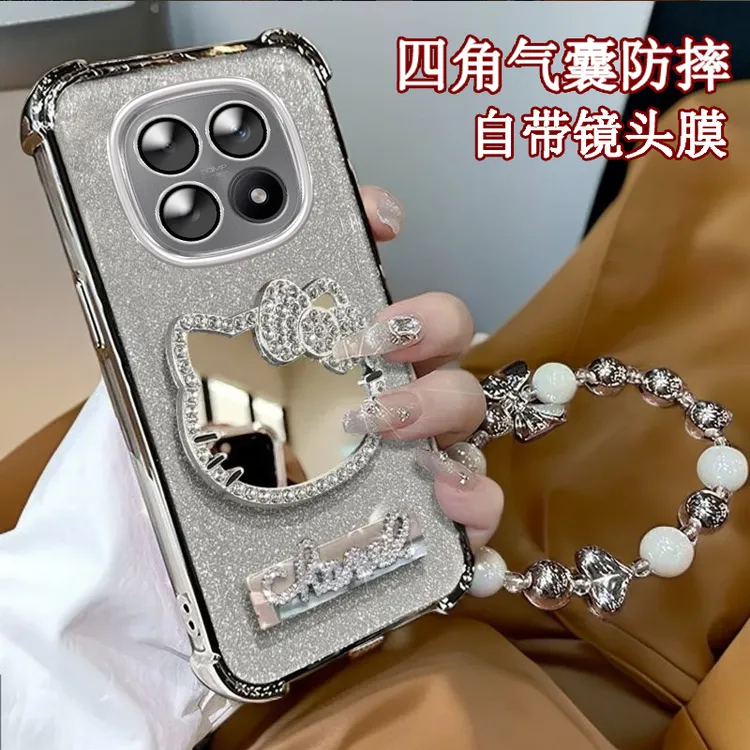 全包摄像头红米Note15手机壳四角防摔小米Redminote15珍珠蝴蝶软