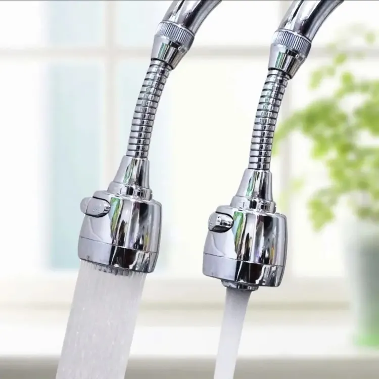 厨房通用增压水龙头防溅水万向旋转加长延伸起泡花洒喷头家用节水