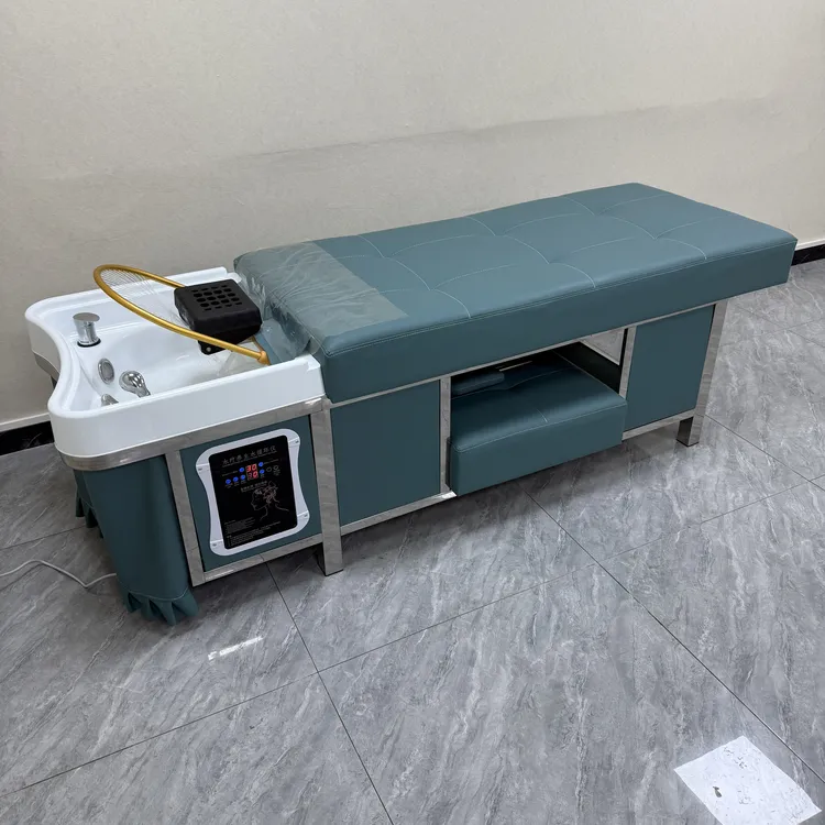升级款头疗洗头床理发店专用发廊美容院泰式全躺采耳恒温水循环床