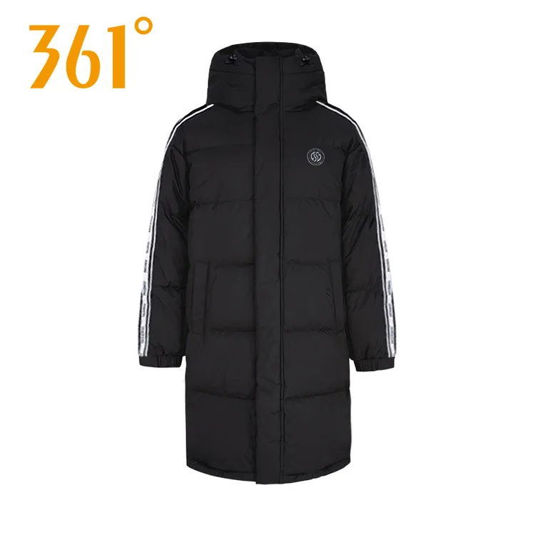 361中长款羽绒男2025冬季连帽加厚保暖羽绒大衣外套男552441301H