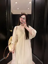 鱼er【艺术旅途】设计师高定/莱赛尔天丝精致显瘦连衣裙