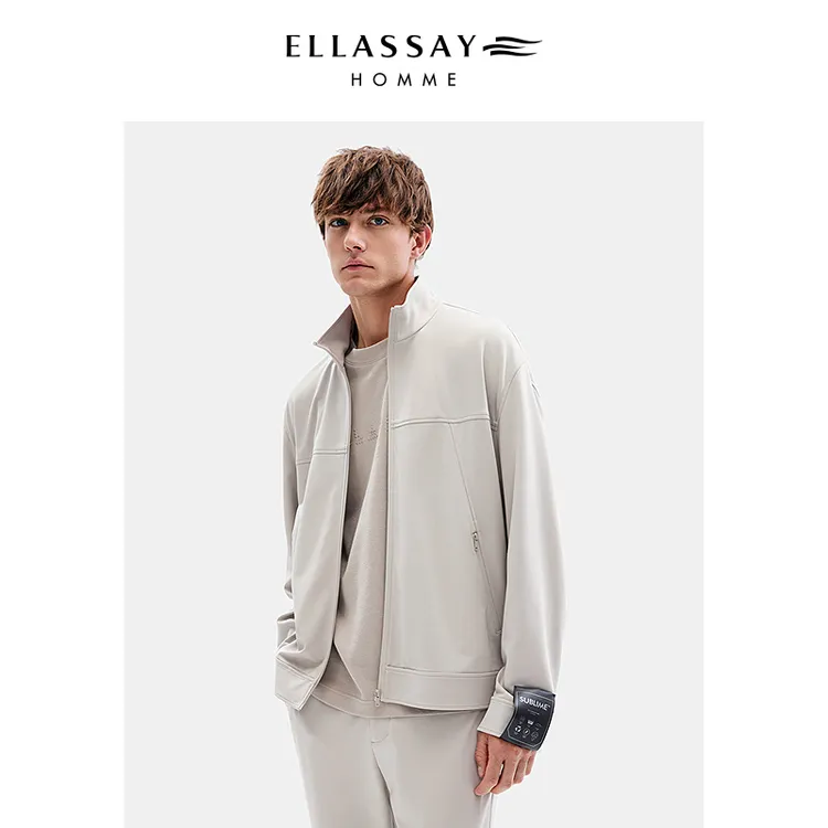 ELLASSAY歌力思男装春思博莱时尚易搭理立领夹克外套EME353W00400