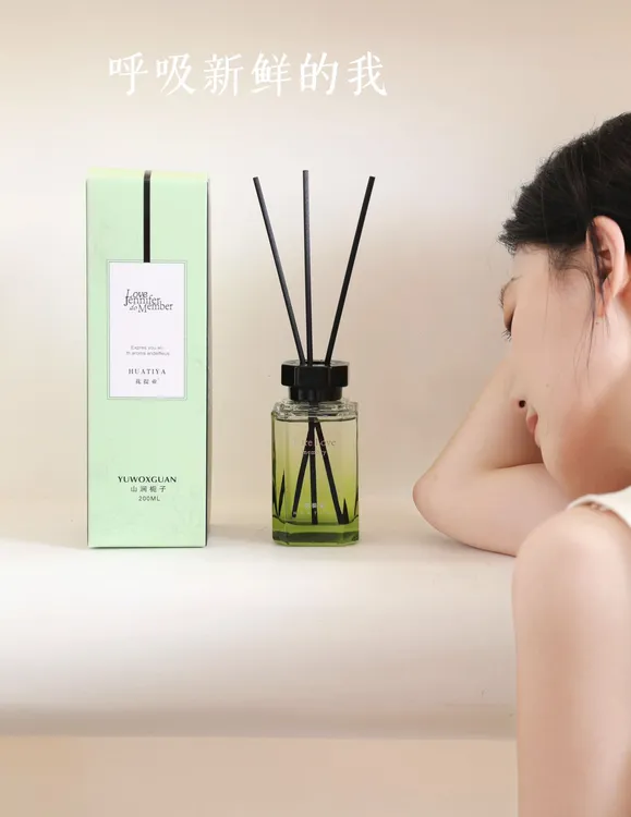 花提亚正品山涧栀子花香薰家室内持久香无火香薰精油酒店厕所除异