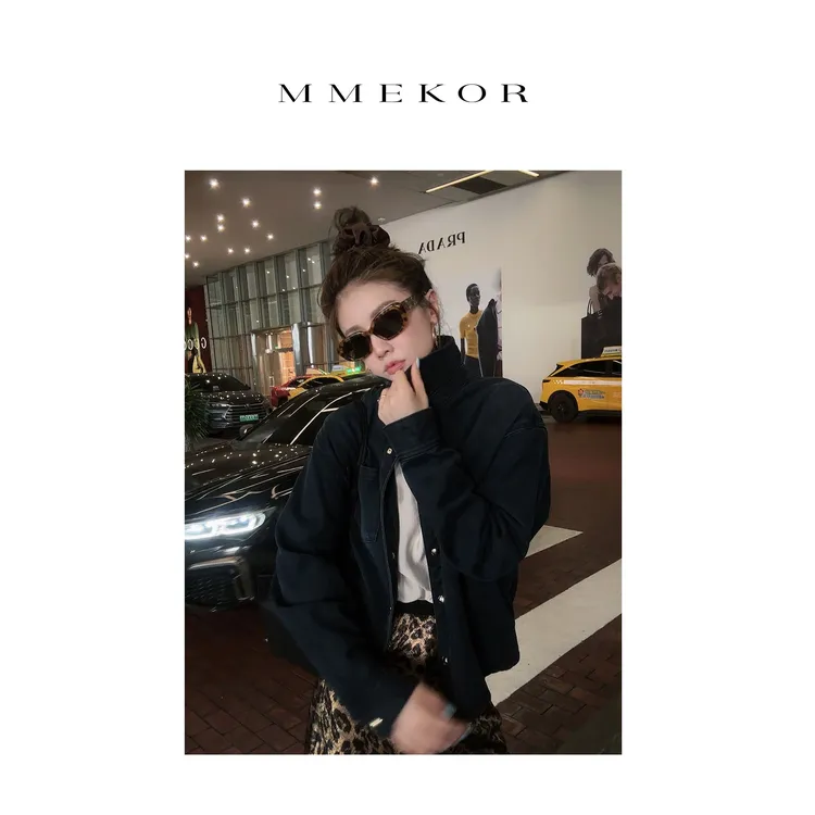 MMEKOR“沥青牛仔”外套 2025新款秋款摩登街头上衣 30188