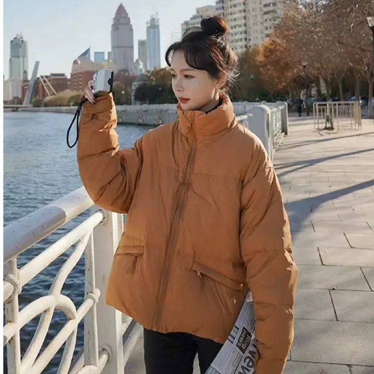 3051剪标了哈～ 「橘色暖光，点亮冬日慵懒」‌立领羽绒服