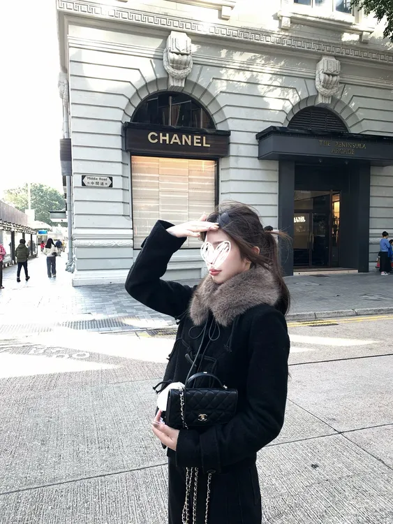 芬兰雪夜/独家系列毛领毛呢外套