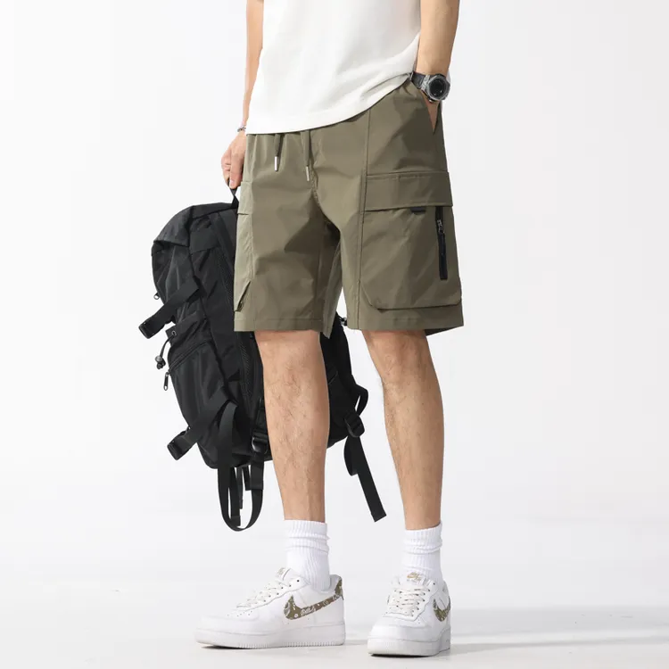 工装短裤子男士夏季冰丝速干五分休闲裤男生户外运动中裤夏天马裤