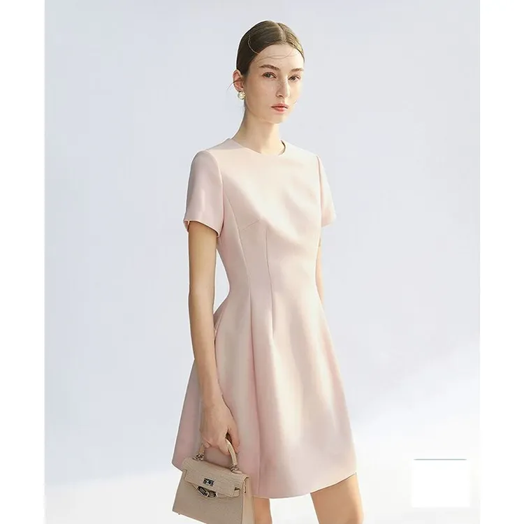 郎姿专柜商场撤回国际大牌夏季新款气质女法式高级感高知连衣裙