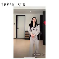 ［REVAN SUN］-大骨架穿搭 画芯 休闲套装3435