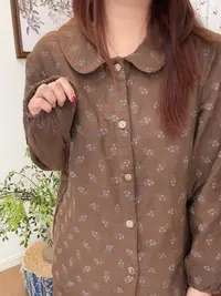 【双层纱长袖套装】25秋冬新款-全棉女款家居翻领长袖套装可外穿