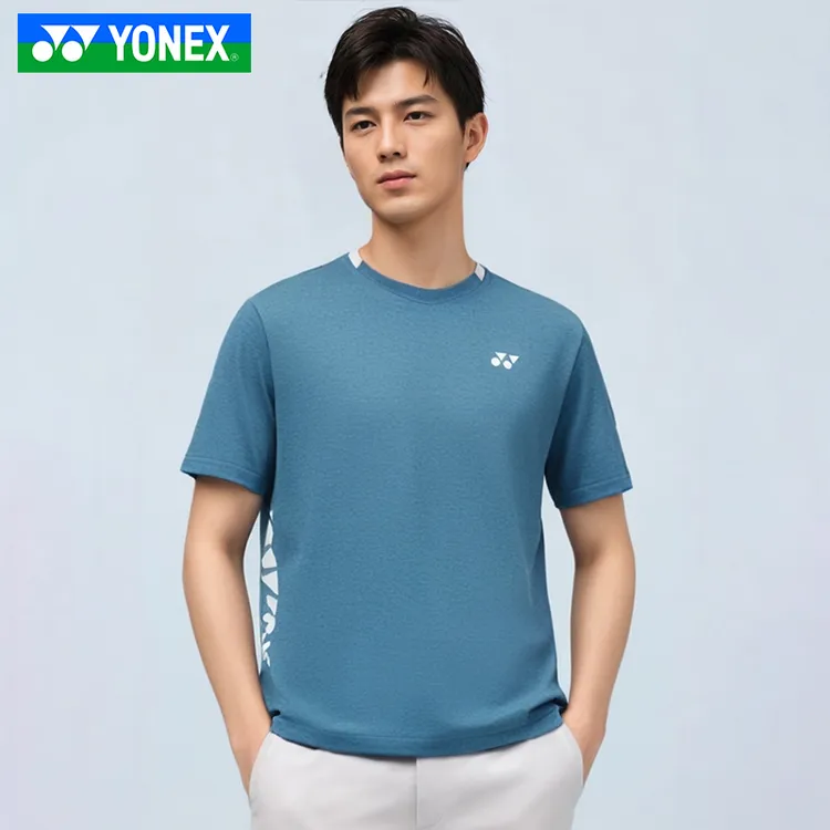 2025新款尤尼克斯羽毛球服运动服男女T恤上衣短袖115065BCR舒适yy