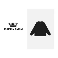 KING GIGI 吉吉国王｜小字母T｜绵羊毛 男士宽松简约几件T恤22161