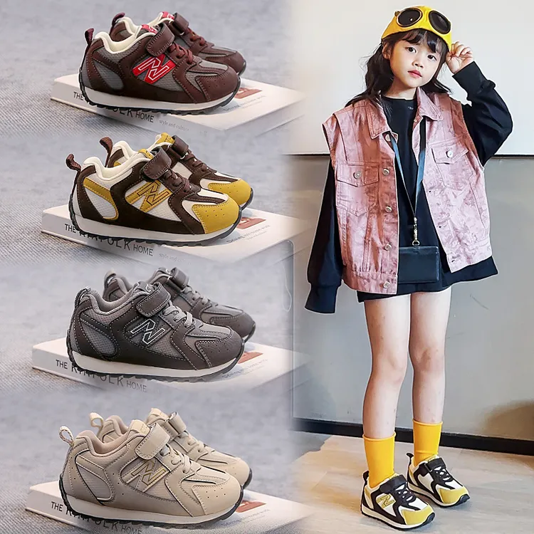 女童运动鞋2025秋季新款儿童韩版软底休闲板鞋男中大童防滑阿甘鞋