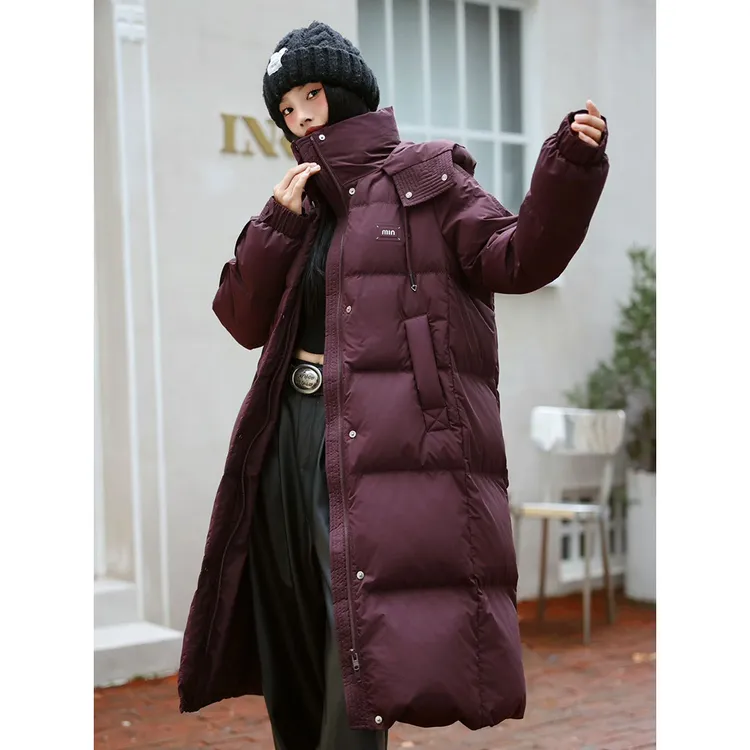 9059新款2025年爆款正品冬季宽松白鸭绒时尚羽绒服