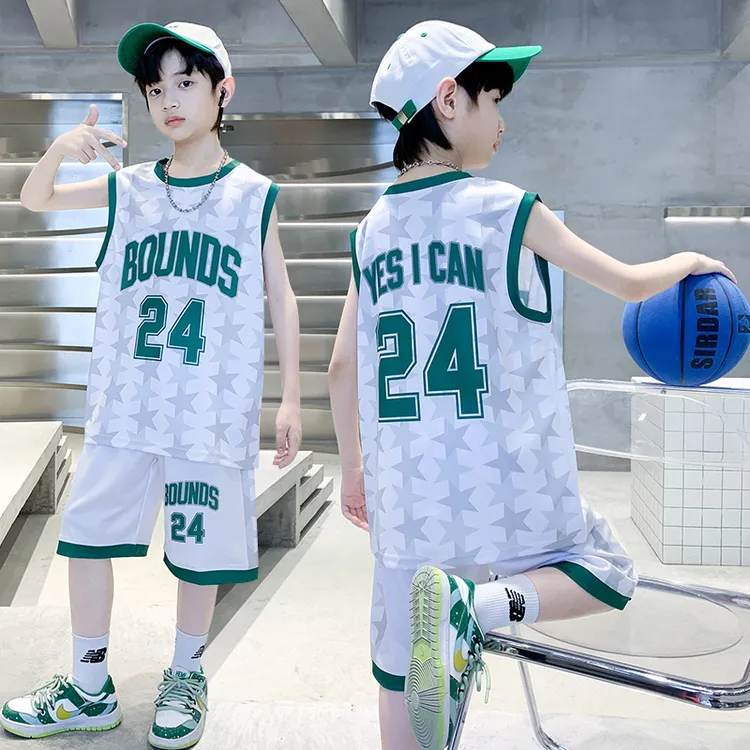 儿童篮球服运动背心套装男童24号科比球衣小学生训练速干透气队服