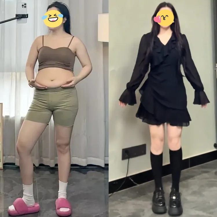 大码女装胖mm法式V领荷叶边喇叭袖长袖连衣裙2025秋季显瘦小黑裙