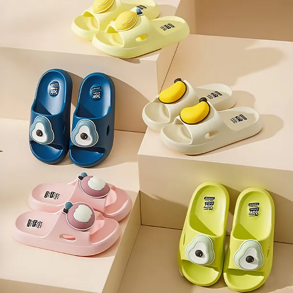 【多巴胺】宝宝拖鞋夏季软底eva浴室洗澡防滑室内家居儿童拖鞋水果
